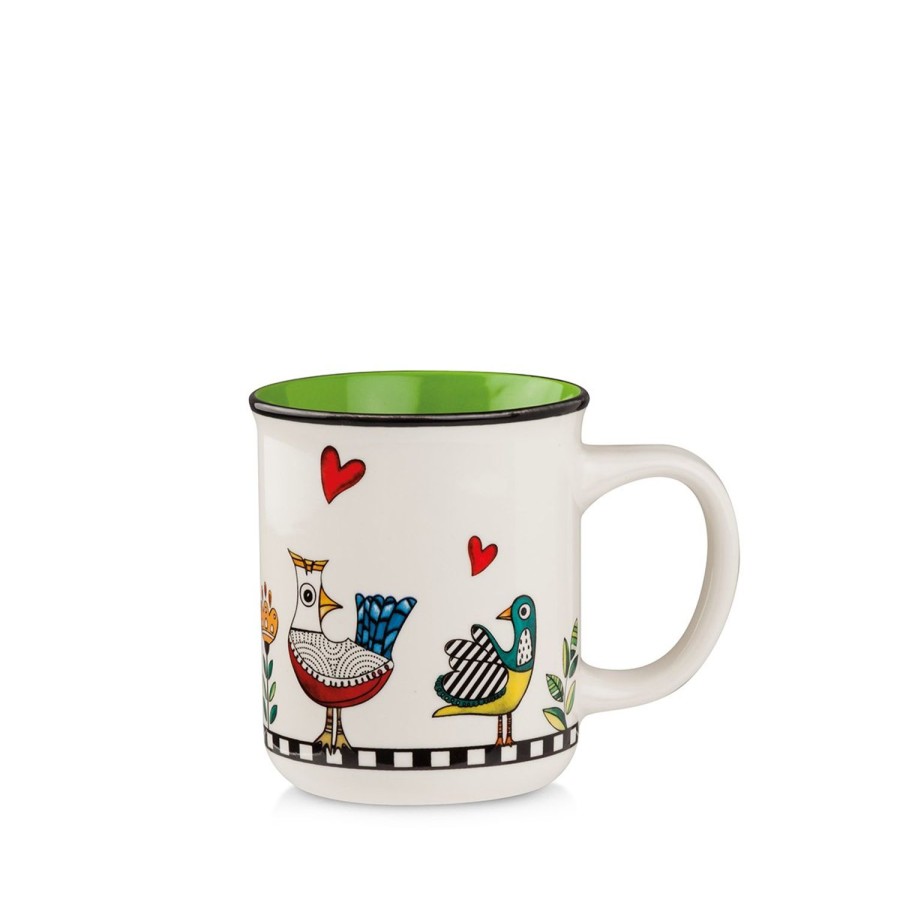 Colazione Egan | Mug Cocorico Verde Ml 380