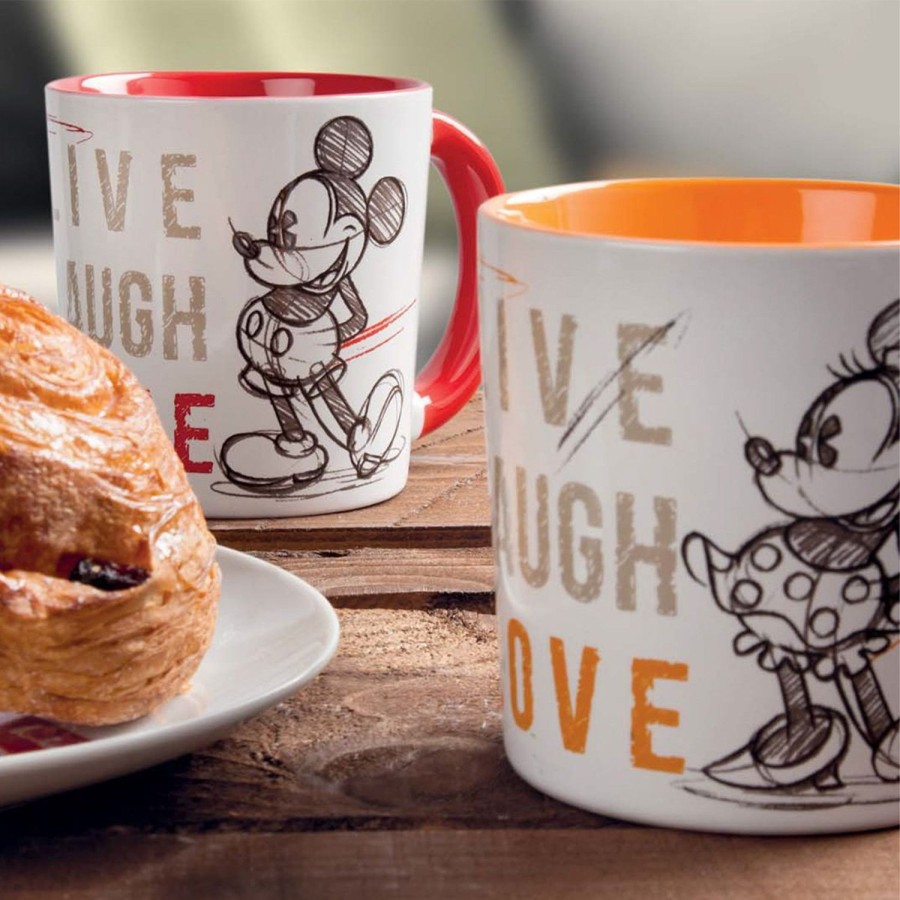 Colazione Egan | Mug Mickey Live Laugh Love Rosso