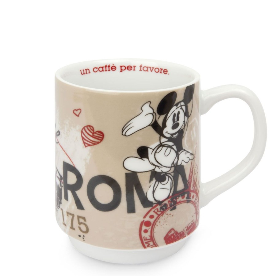 Colazione Egan | Set 2 Mug Impilabili Rome Con Tovagliette