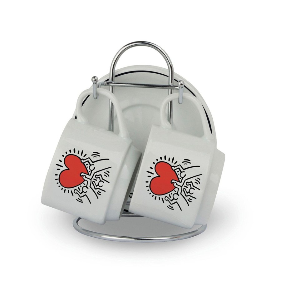 Colazione Egan | Set 2 Tazzine Caffe Impilabili K.Haring