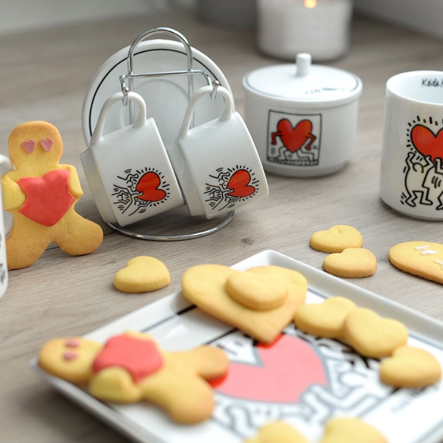 Colazione Egan | Set 2 Tazzine Caffe Impilabili K.Haring