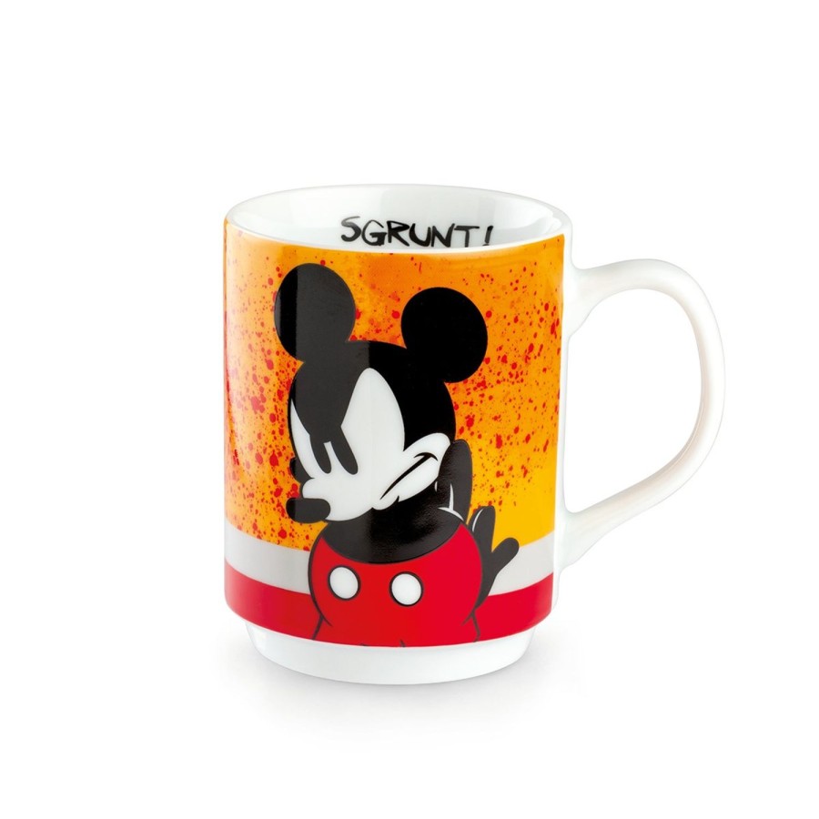 Colazione Egan | Mug Impilabili Mickey I Am Arancio Ml.350