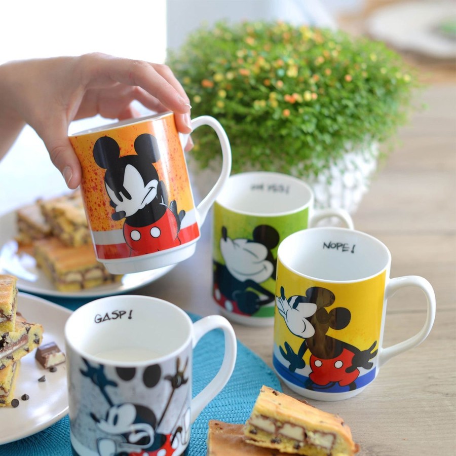 Colazione Egan | Mug Impilabili Mickey I Am Arancio Ml.350