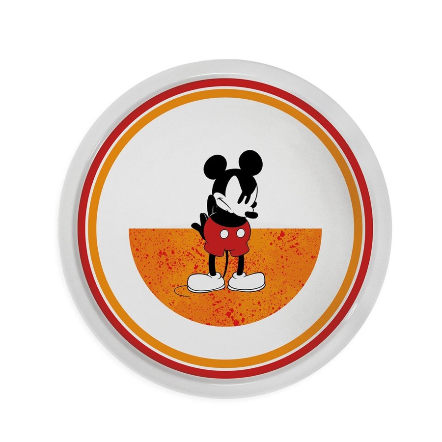 Tavola Egan | Piatto Pizza Mickey I Am Arancio D.30