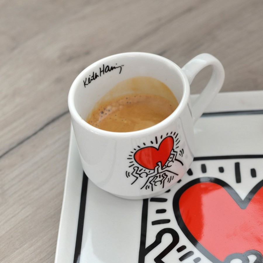 Colazione Egan | Set 6 Tazzine Caffe Impilabili K.Haring