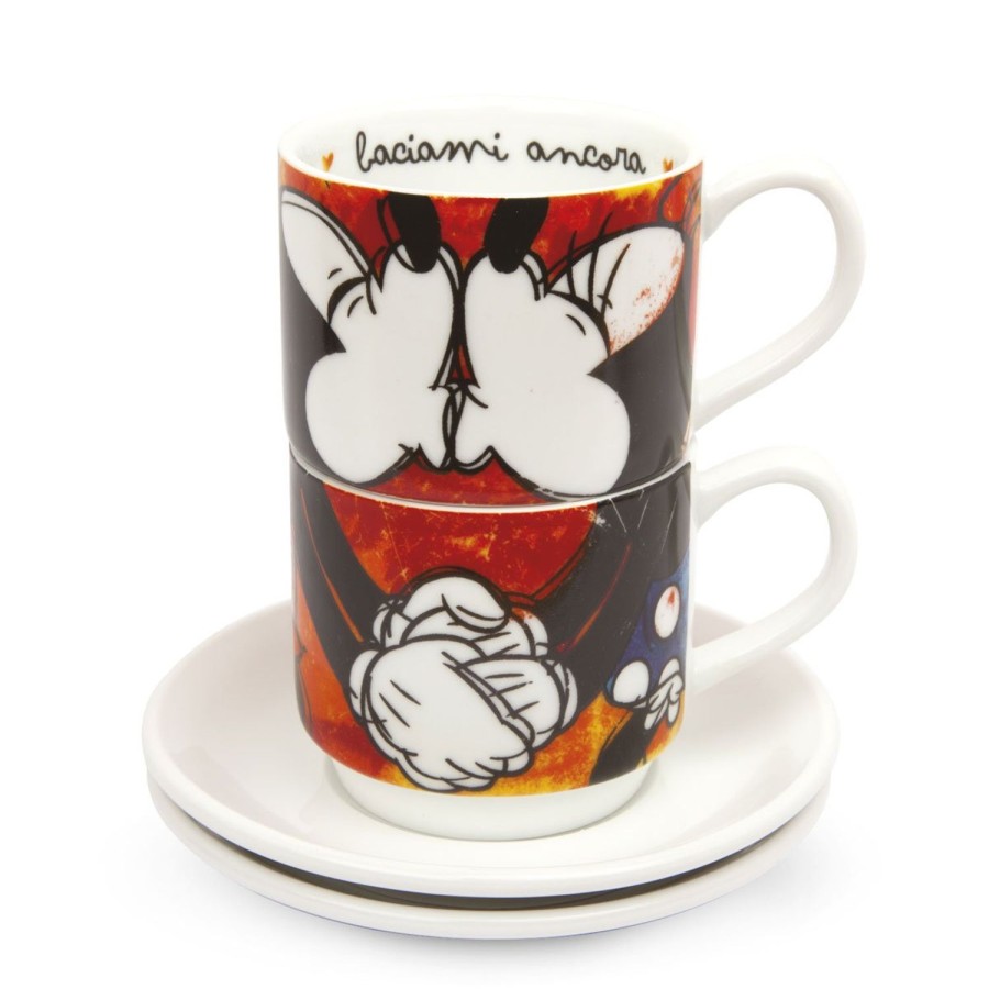 Colazione Egan | Set 2 Tazze Caffe Mickey Mouse Impilabili