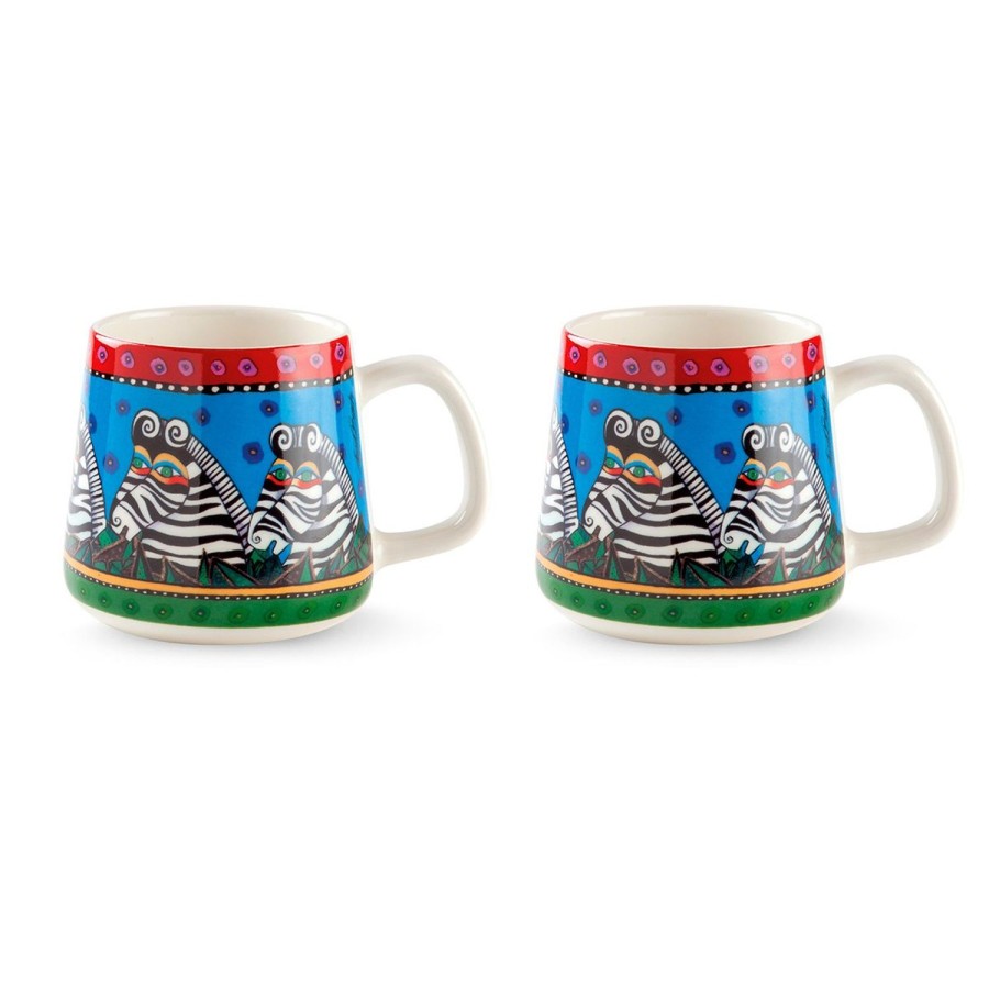 Colazione Egan | Set 2 Mug Laurel Burch Jungle Azzurre