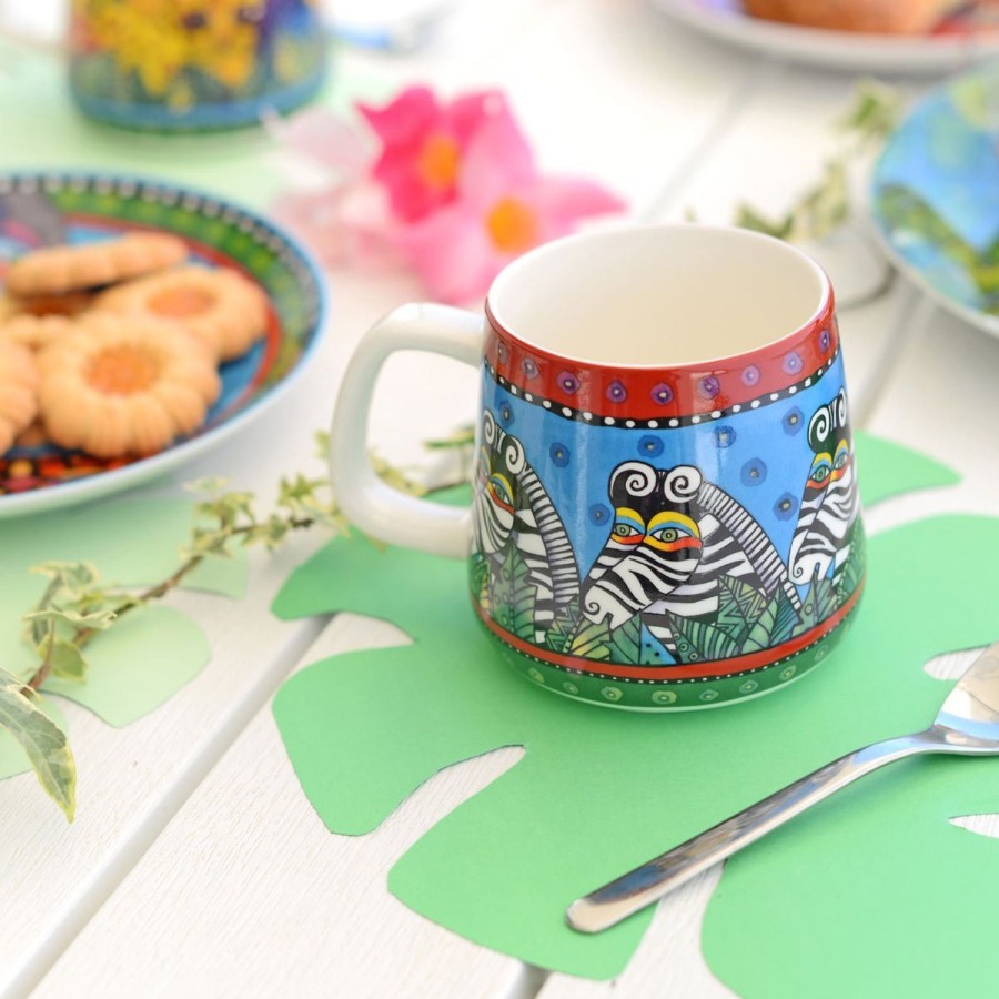 Colazione Egan | Set 2 Mug Laurel Burch Jungle Azzurre