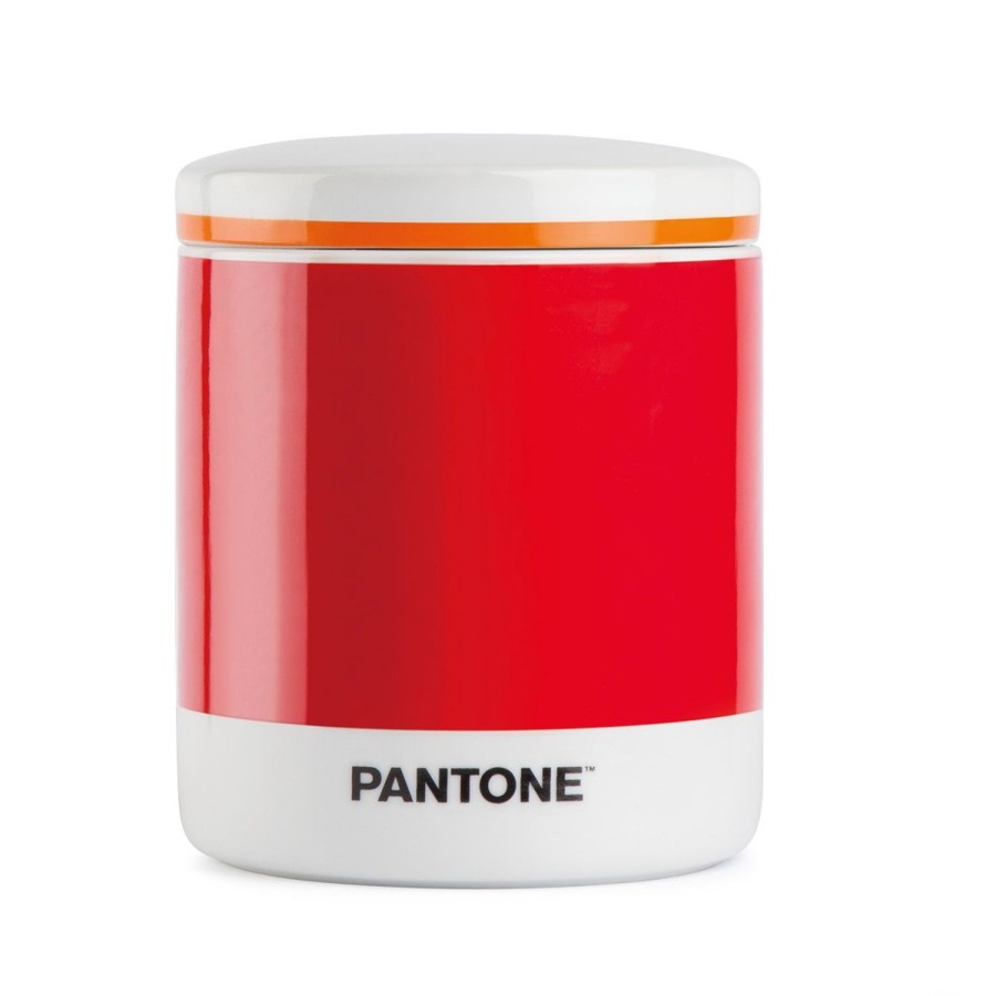 Cucina Egan | Barattolo Con Coperchio Pantone Solid Rosso/Arancio