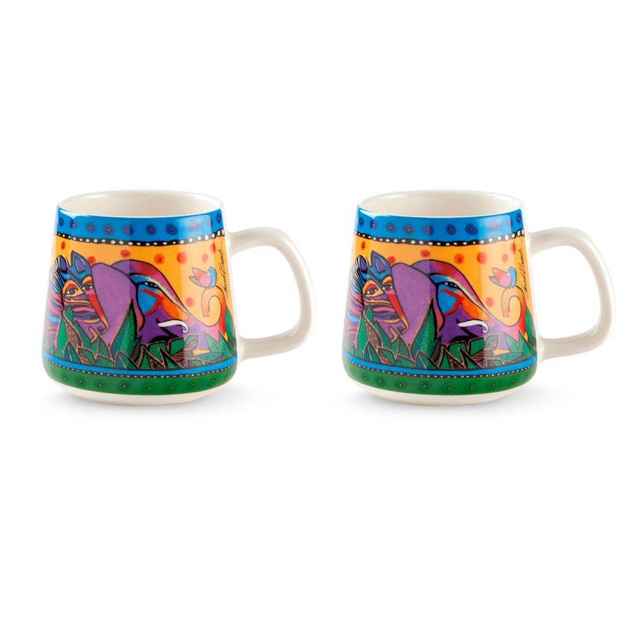 Colazione Egan | Set 2 Mug Laurel Burch Jungle Gialle