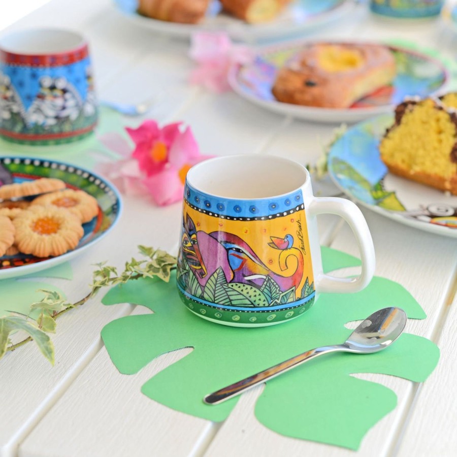 Colazione Egan | Set 2 Mug Laurel Burch Jungle Gialle