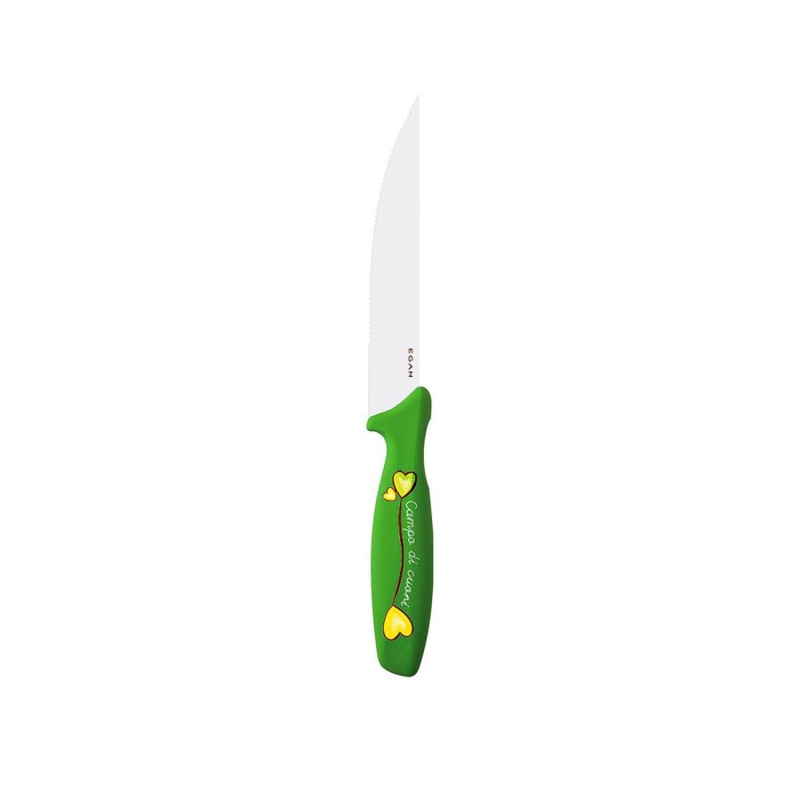 Tavola Egan | Coltello Bistecca Campo Di Cuori Verde