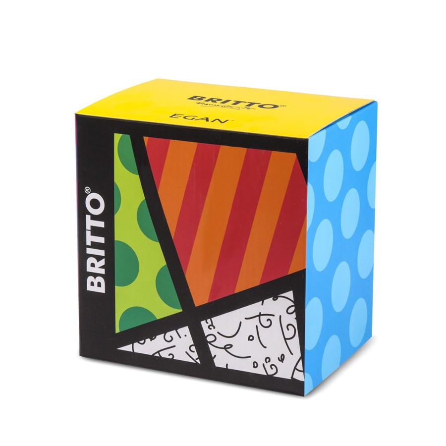 Colazione Egan | Set 2 Tazze Cappuccino Con Piattino Britto Mela