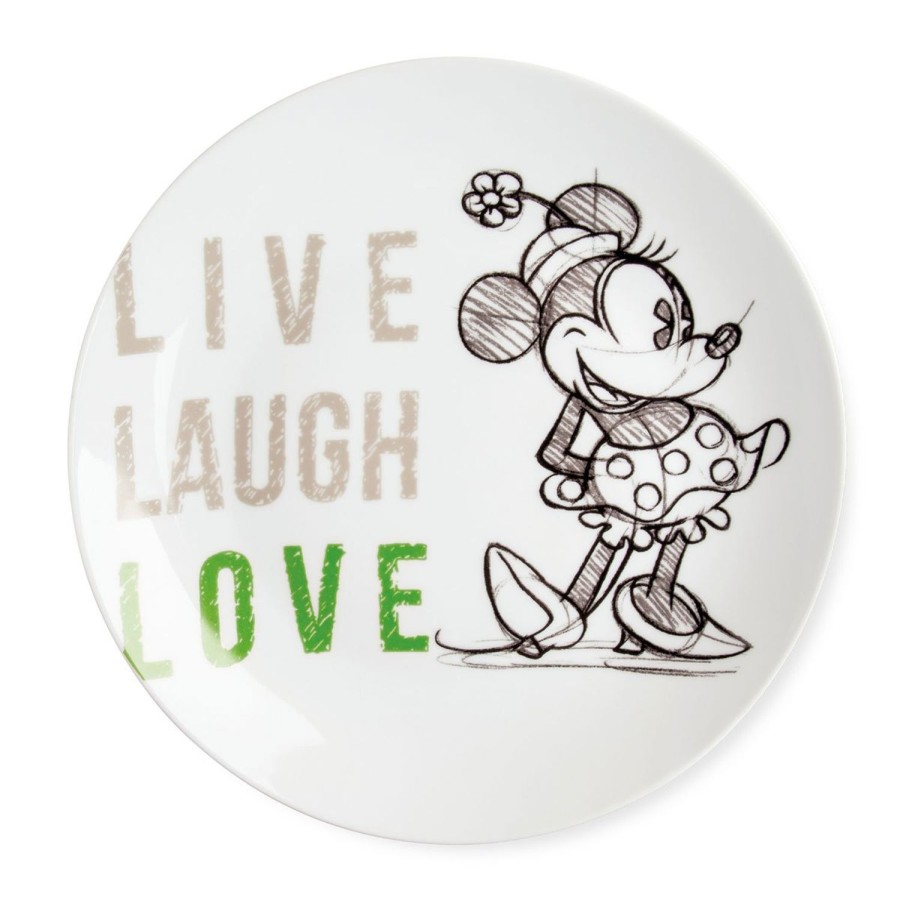 Tavola Egan | Piatto Portata Minnie Live Laugh Love Verde