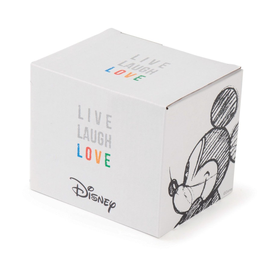 Tavola Egan | Coppetta Gelato Con Cucchiaio Mickey Live Laugh Love Blu