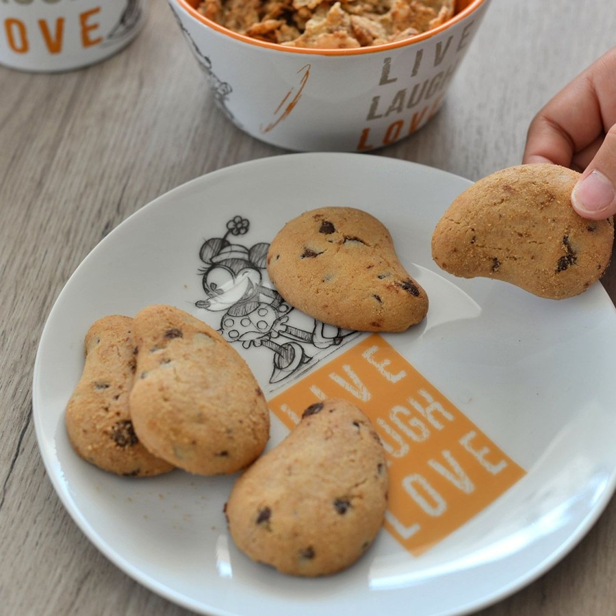 Tavola Egan | Set Piatto Dolce E Bowl Minnie Live Laugh Love Arancio