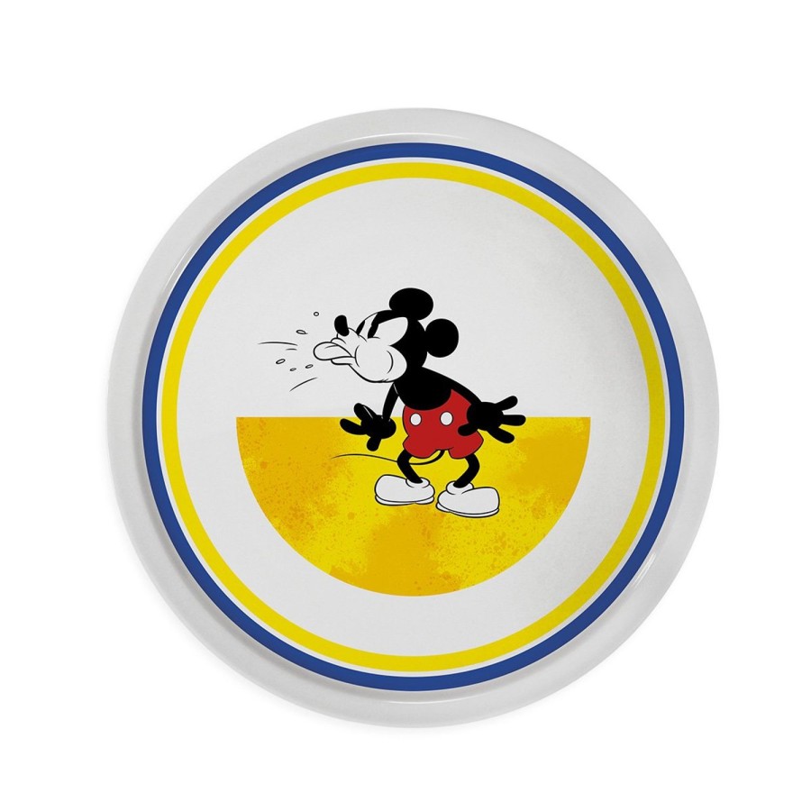 Tavola Egan | Piatto Pizza Mickey I Am Giallo D.30