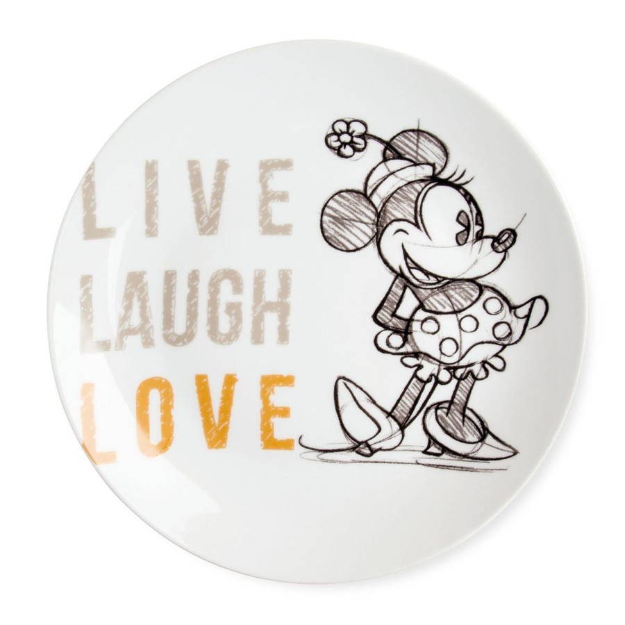 Tavola Egan | Piatto Portata Minnie Live Laugh Love Arancio