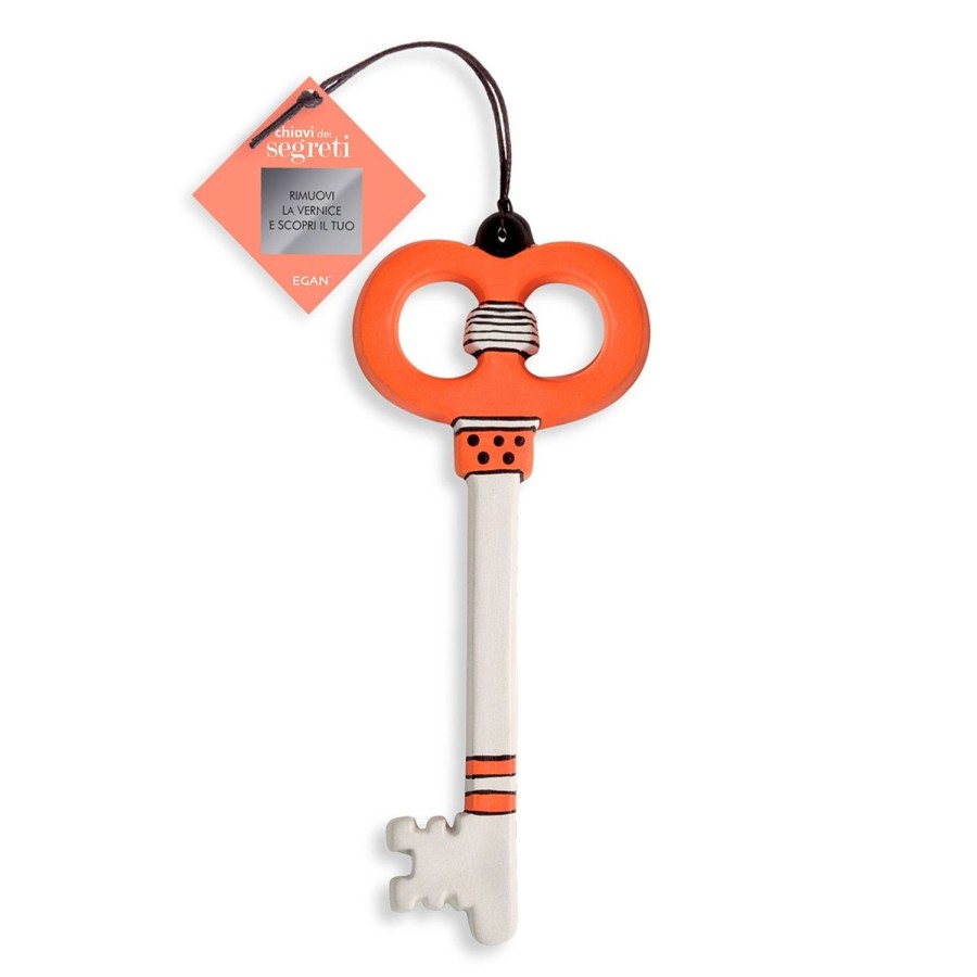 Idee Regalo Egan | Chiave Dei Segreti Infinito Arancio 18X6,5