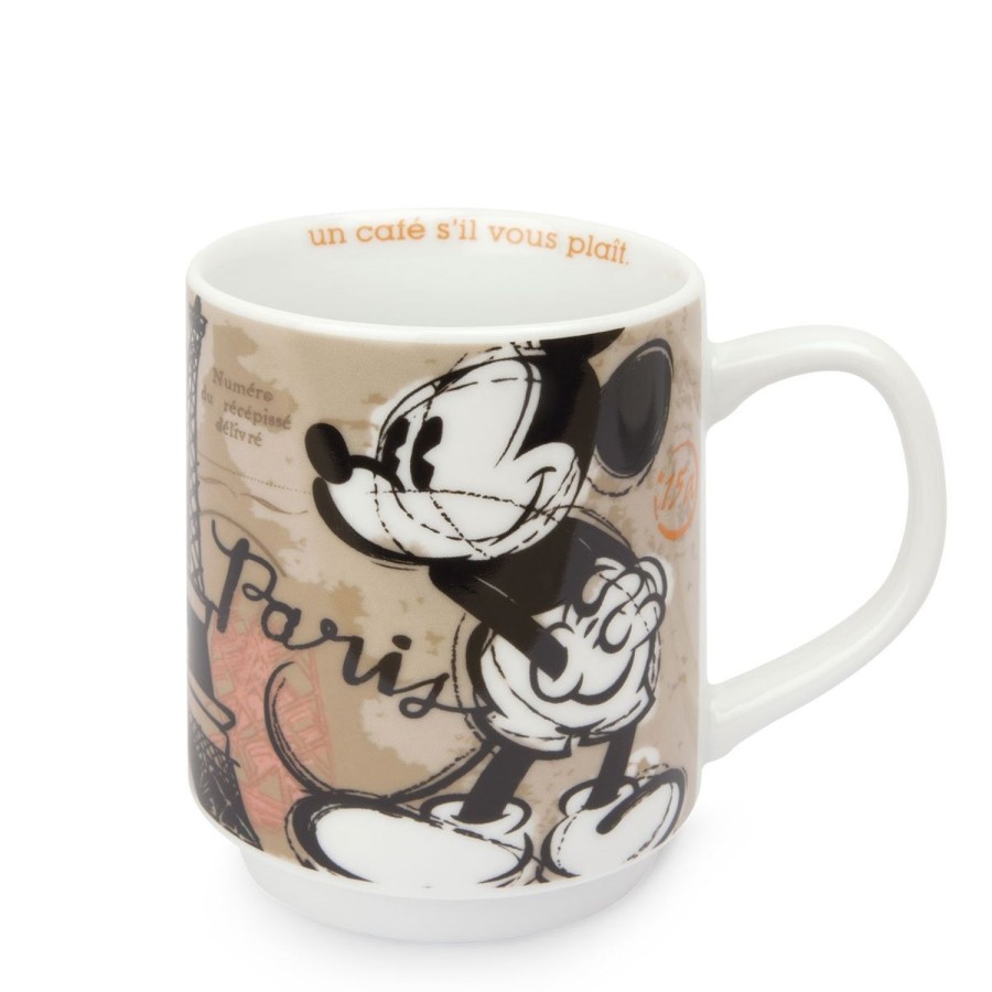 Colazione Egan | Set 2 Mug Impilabili Paris Con Tovagliette