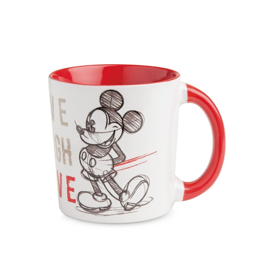 Colazione Egan | Set 2 Mug Impilabili Mickey Con 2 Tovagliette