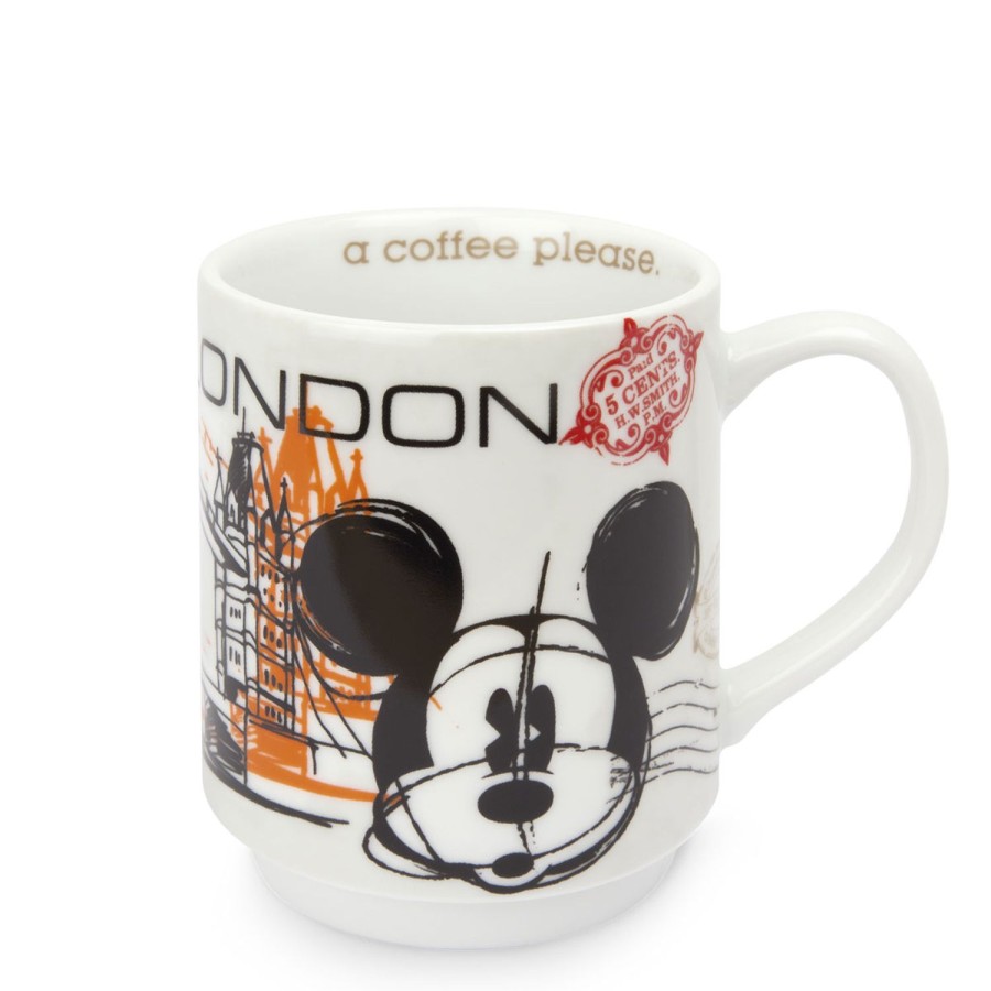 Colazione Egan | Set 2 Mug Impilabili London Con Tovagliette