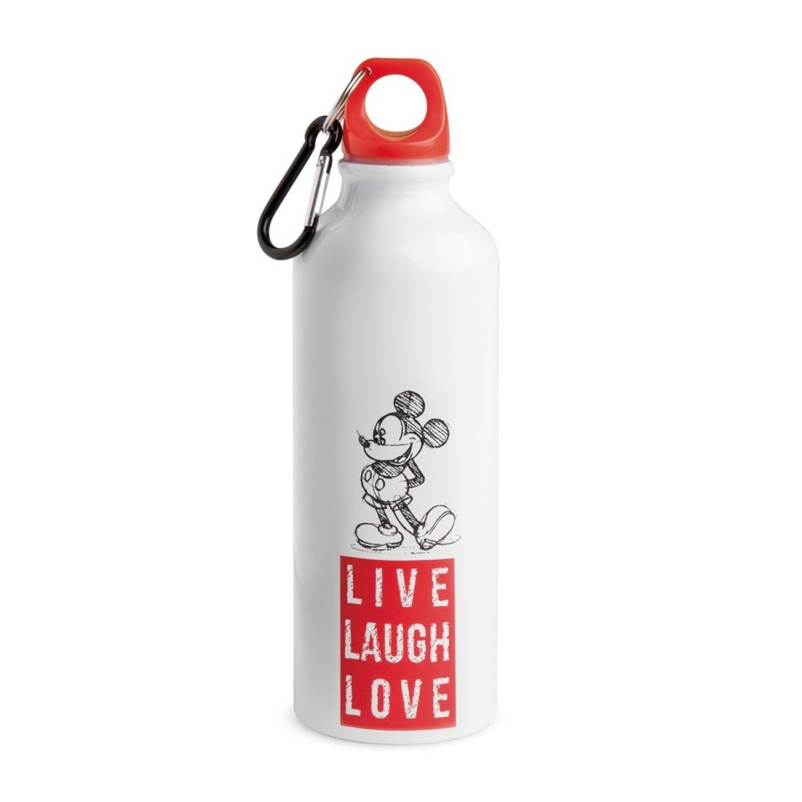 Tavola Egan | Bottiglia Alluminio Mickey Live Laugh Love Rosso