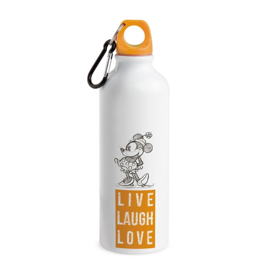 Tavola Egan | Bottiglia Alluminio Minnie Live Laugh Love Arancio