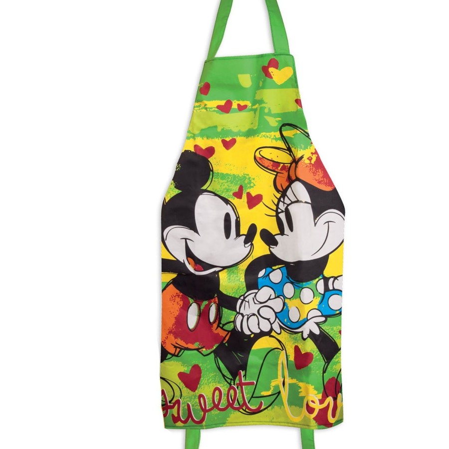 Cucina Egan | Grembiule Mickey E Minnie Verde