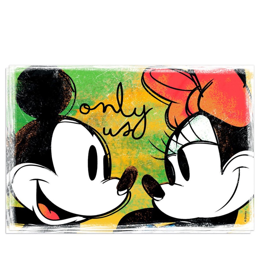 Tavola Egan | Set 2 Tovagliette Verdi Mickey E Minnie